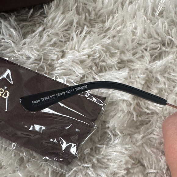 Tom Ford Black and Gold Sunglasses for Women-titanium - Picture 5 of 11